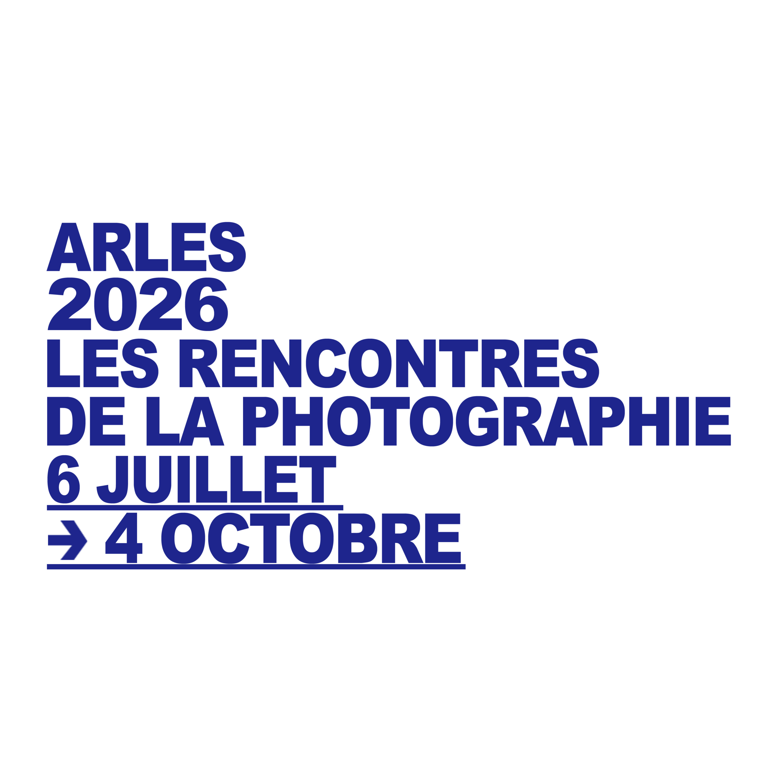 Affiche des Rencontres d'Arles 2026, 57e édition du festival de photographie